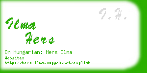 ilma hers business card
